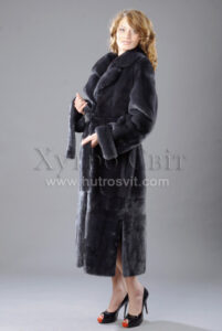 норкові шуби, модель пальто з двійним коміром, норка графіт|шубы из норки, фасон пальто з двойным воротником, норка цвета графит
