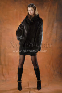 курточка норкова коричнева, скандинавська купити недорого|полушубок - норковая курточка коричневая купить недорого