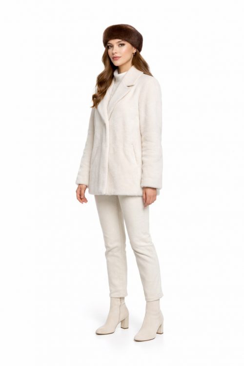 продукція виробника ХутроСвіт Тисмениця 2026 Норкова повязка на голову із натурального хутра кольору горіх, фото 3