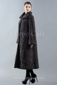 Класичний фасон шуби із каракулю, строгий комір апаш, |Шуба каракулевая, модель классика, трапеция с воротником апаш,