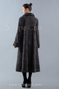Класичний фасон шуби із каракулю, строгий комір апаш,|Шуба каракулевая, модель классика, трапеция с воротником апаш,