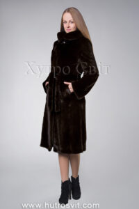 Шуба з капюшоном із норки Блекглама|Шуба с капюшоном из норки Блэкгама