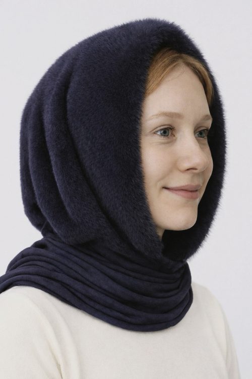 Норкова хустина, платок кольору графіт, фото 1