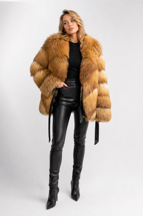 продукція виробника ХутроСвіт Тисмениця 2026 Курточка із рудої фінської лисиці Фото 1