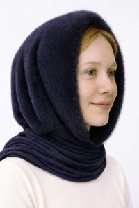 Нгоркова хустина-платок кольору графіт фото 1