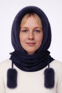 Нгоркова хустина-платок кольору графіт фото 2